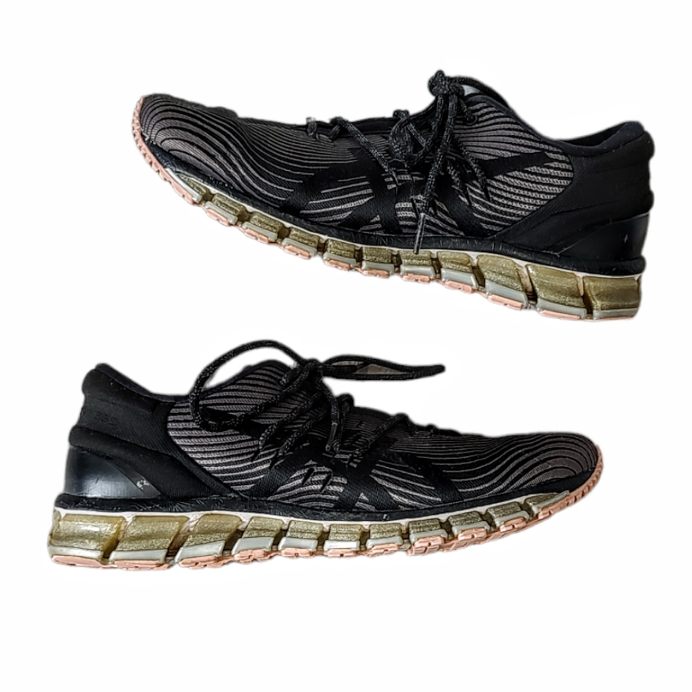 Asics Womens Gel Quantum 360 4 1022A029 Black Running Shoes Sneakers Size 11